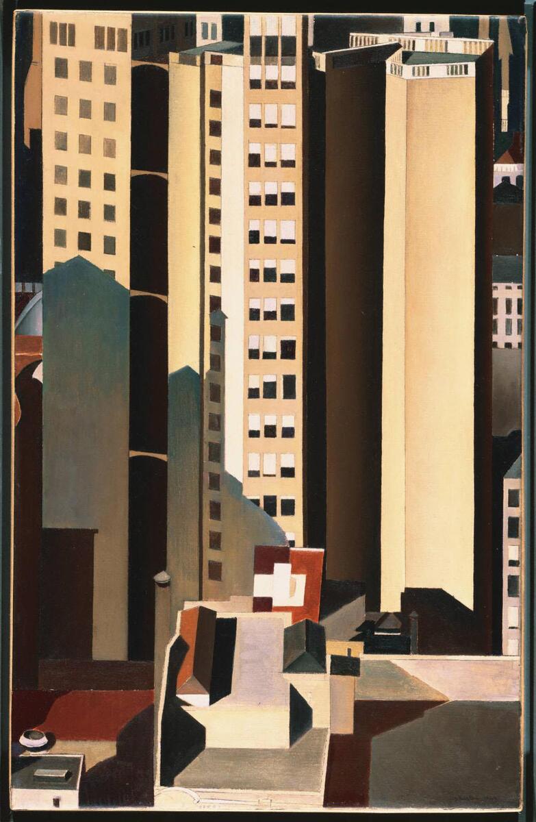 Charles Sheeler’s “Skyscrapers” (1922)